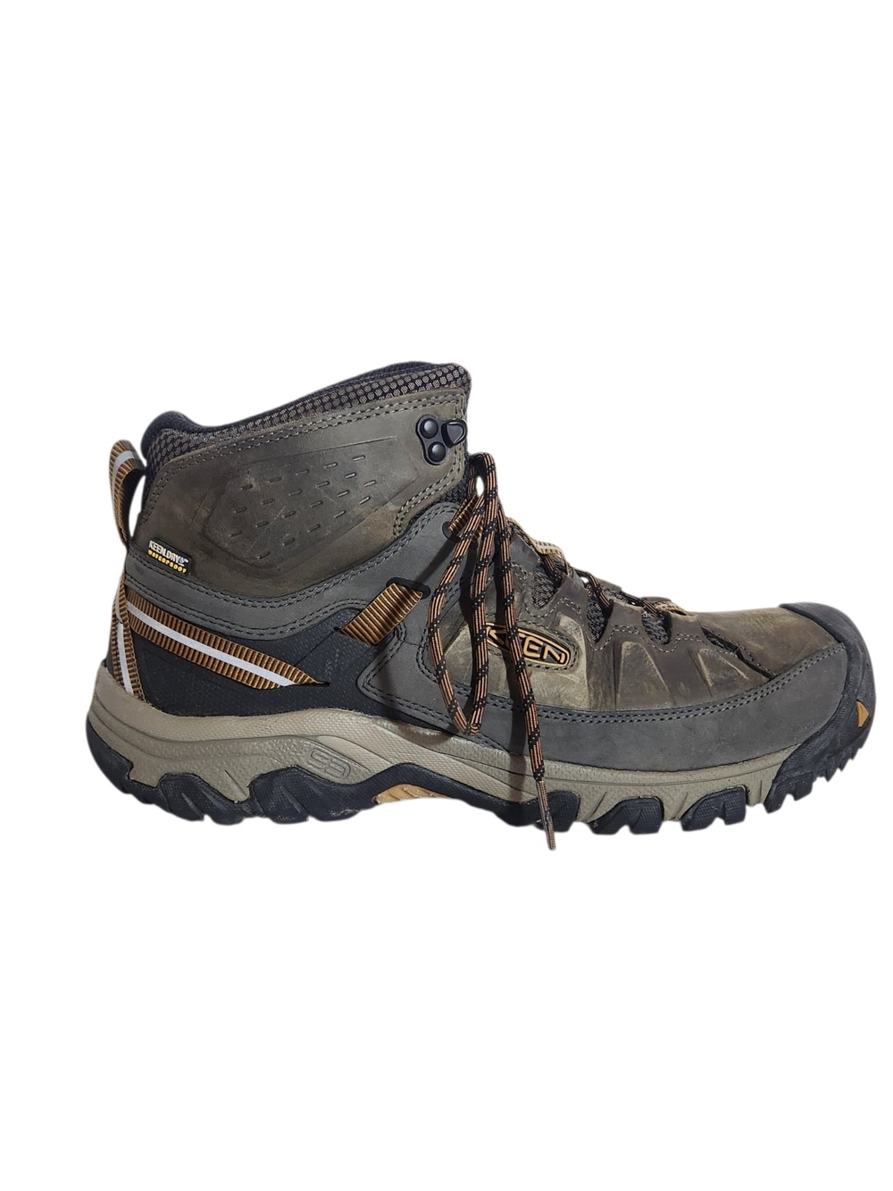 Keen Brown and Gray Lace Up Hiking Boots Size 12